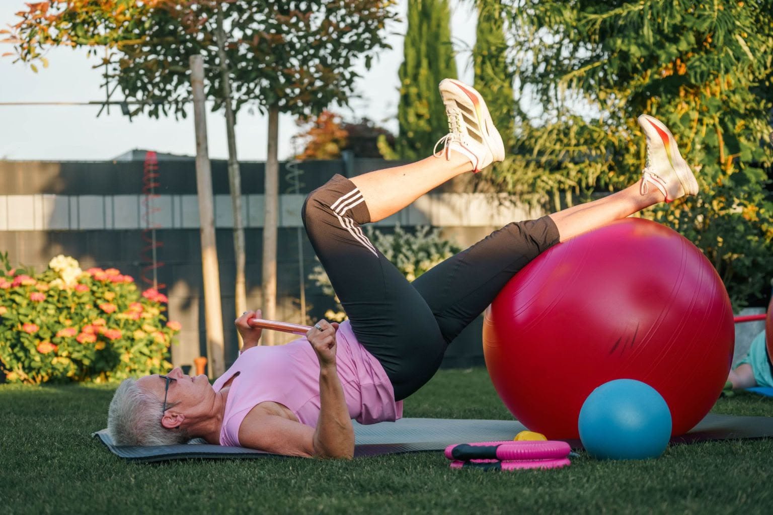 Mechtild Sanders-Druyen beim Training